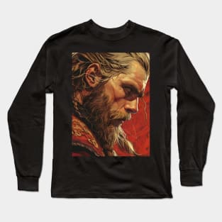 Saga of the Norse: Viking Exploration, Epic Tales, and Anime-Manga Heritage in Vinland Saga Art Long Sleeve T-Shirt